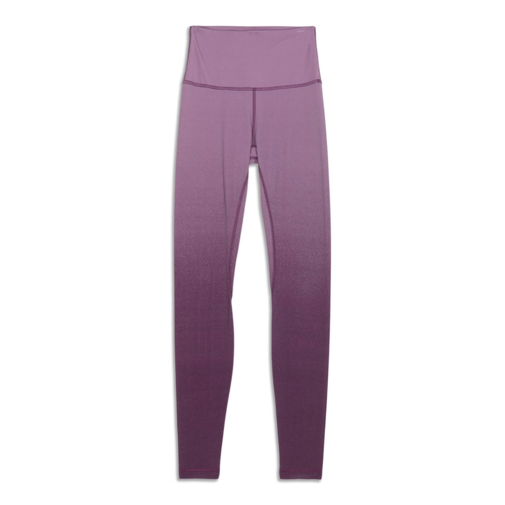 Lululemon Wunder Under Hi Rise Purple Ombre Dark Magenta Legging Womens 6